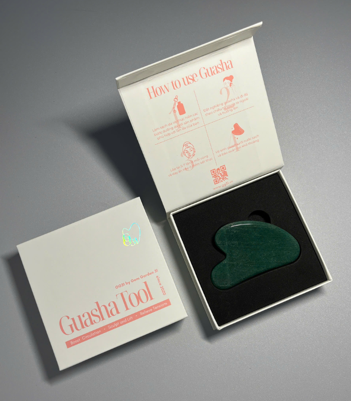 Guasha Thạch Anh Xanh Aventurine