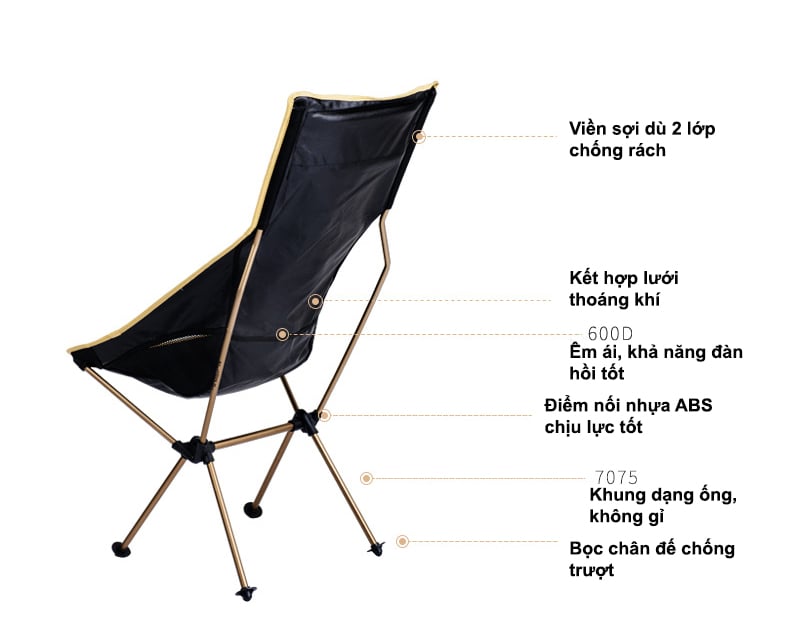 940-trắng-Ghế câu cá, dã ngoại xếp gọn NH17Y010-L (Cao)-7