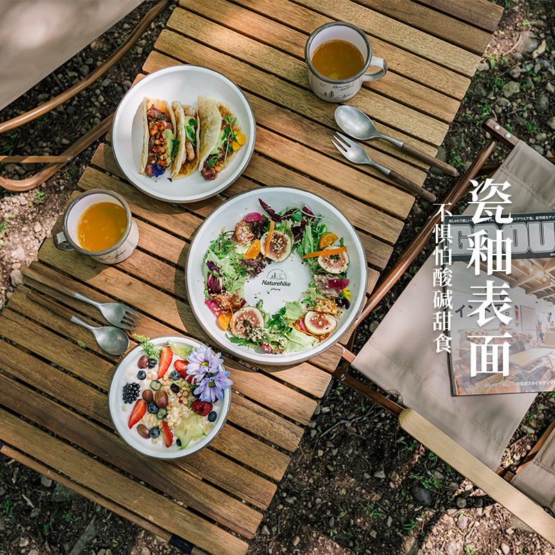 Bát đĩa cắm trại Naturehike NH20SJ030 tráng men
