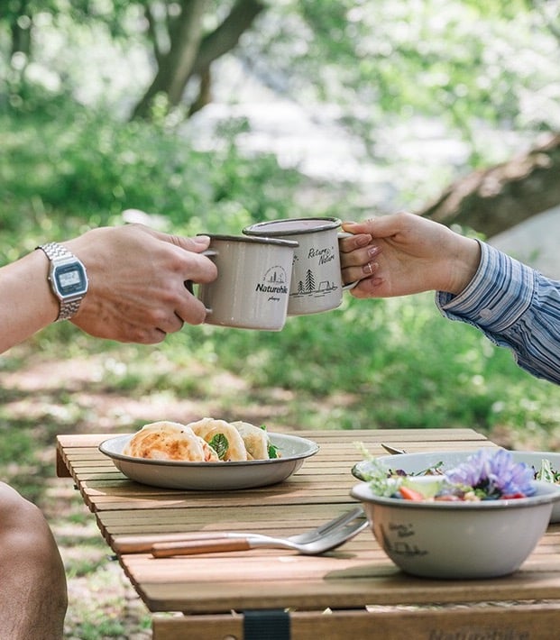 Bát đĩa cắm trại Naturehike NH20SJ030 tráng men
