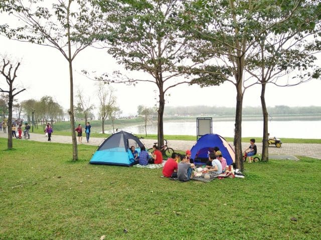 các địa điểm cắm trại gần hà nội