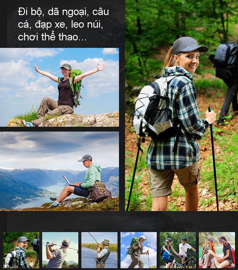 mũ lưỡi trai chống nắng đa năng, gấp gọn Naturehike NH16M002-F-8