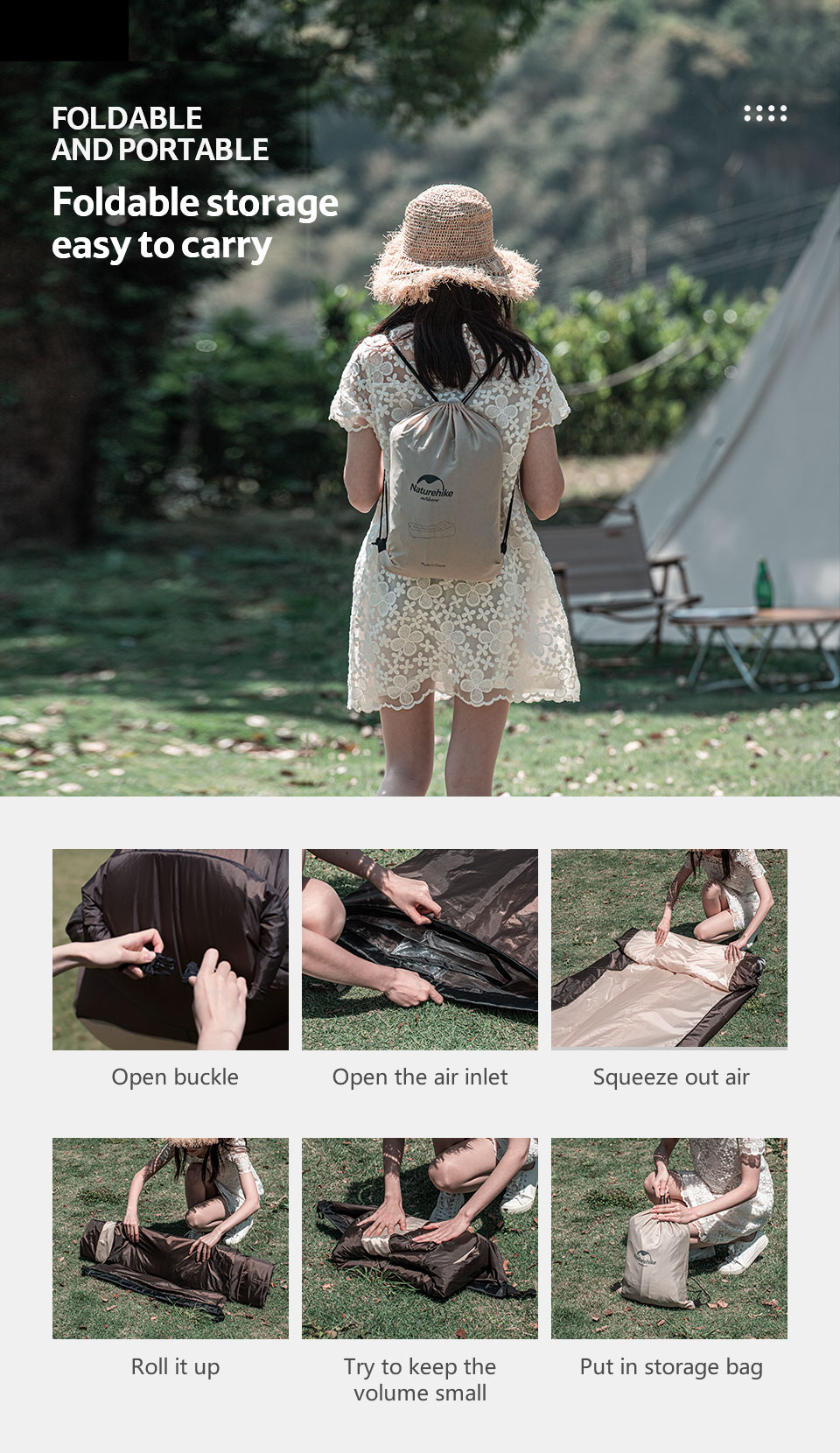 Hướng dẫn sử dụng sofa hơi du lịch NatureHike NH20FCD05 đúng cách