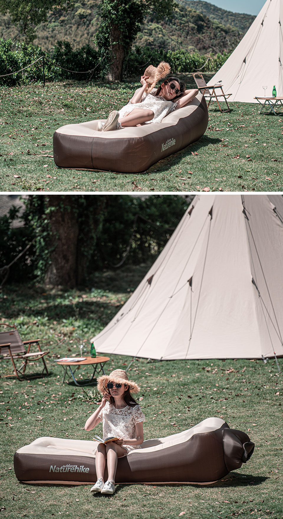 cấu tạo ghế sofa bơm hơi NatureHike NH20FCD05 chính hãng