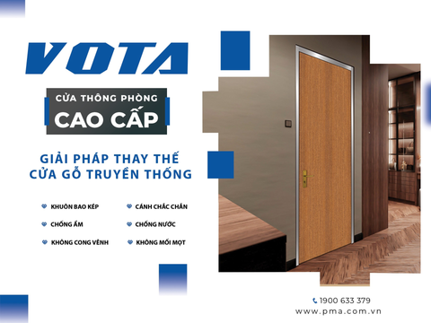 NHÀ MÁY NHÔM PMA RA MẮT SẢN PHẨM CỬA THÔNG PHÒNG THƯƠNG HIỆU VOTA