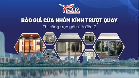 Báo giá cửa nhôm kính trượt quay - Thi công trọn gói từ A đến Z
