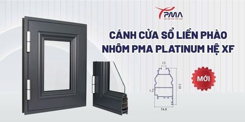 Bản cánh liền phào cửa sổ nhôm PMA Platinum 110mm – Giải pháp đồng bộ, thẩm mỹ cho công trình hiện đại