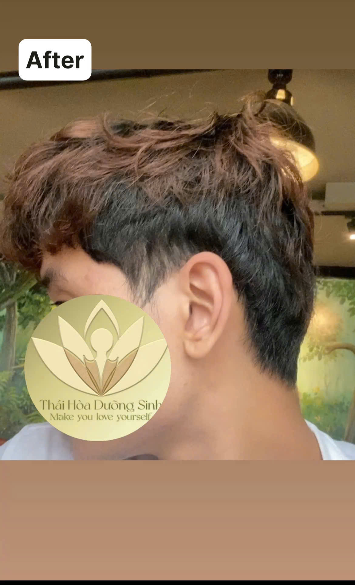 Sau khi nhuộm bằng Thái Hòa Herbal Black Supreme