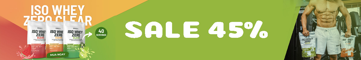 Sale Whey Protein Iso Zero Clear BiotechUSA