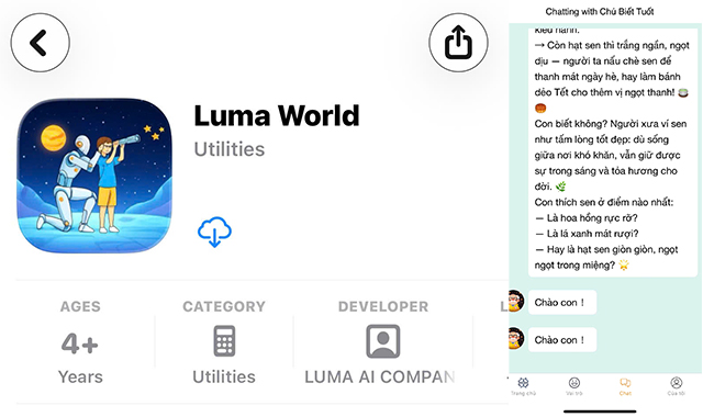 App độc quyền LUMA