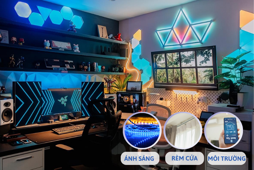 SETUP PHÒNG THÔNG MINH VÀ CHIẾU SÁNG NGHỆ THUẬT