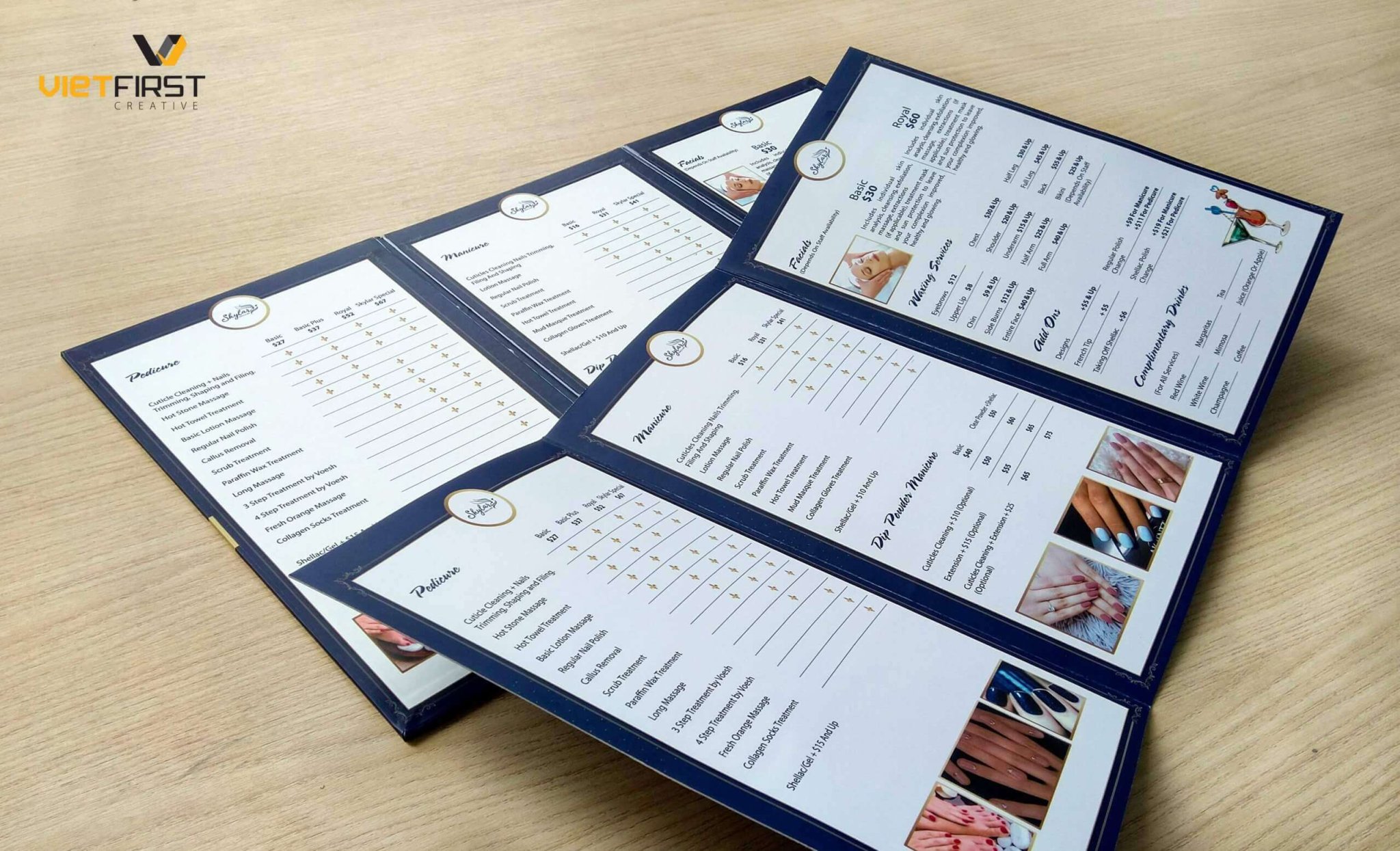 thiết kê Menu Nails