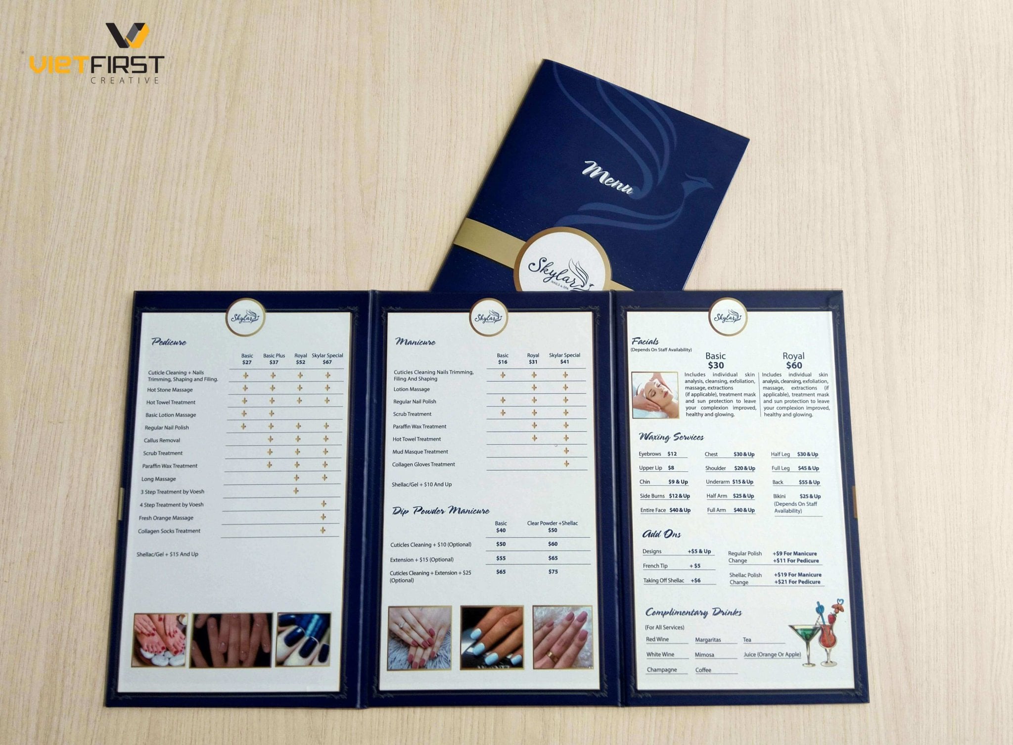 thiết kê Menu Nails