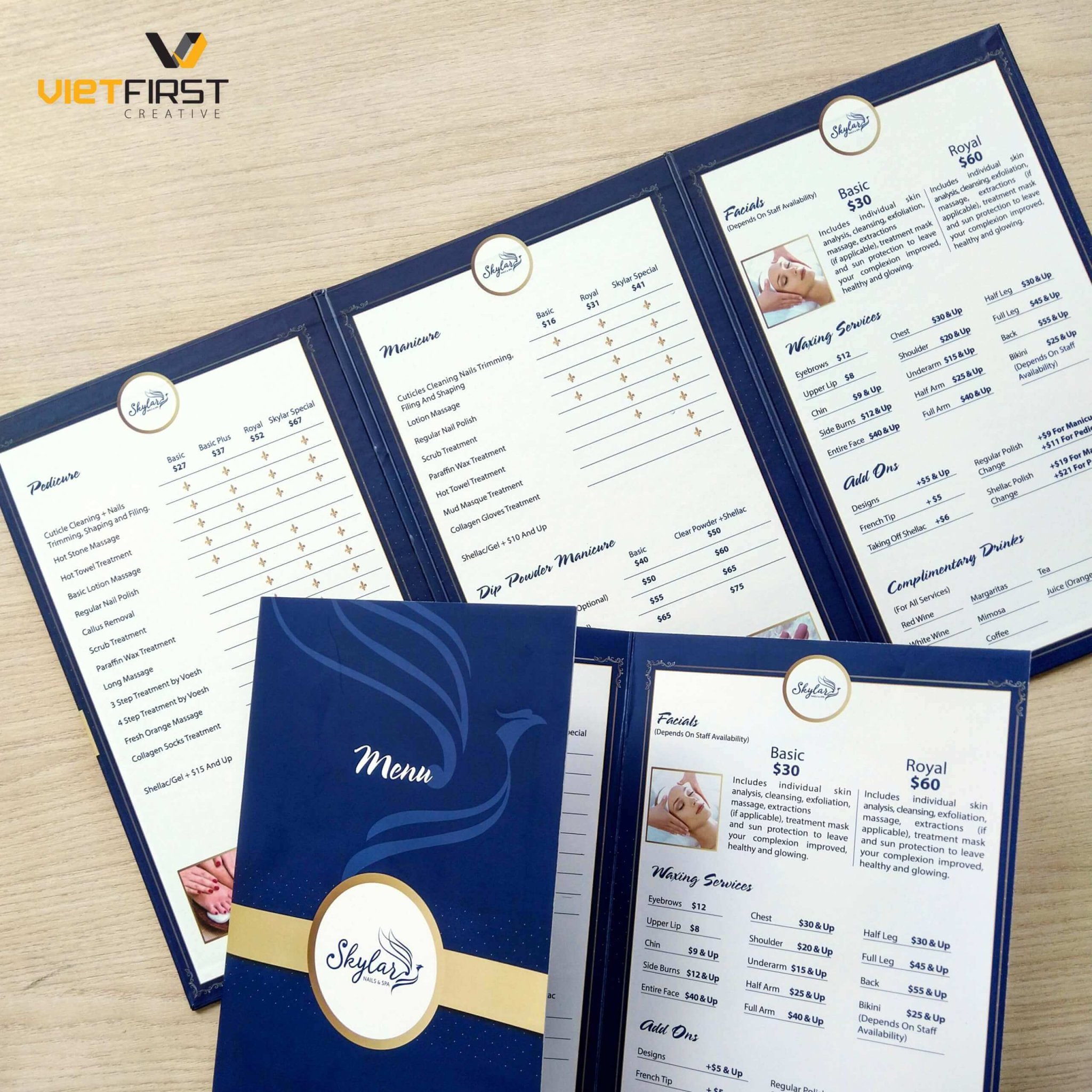 thiết kê Menu Nails