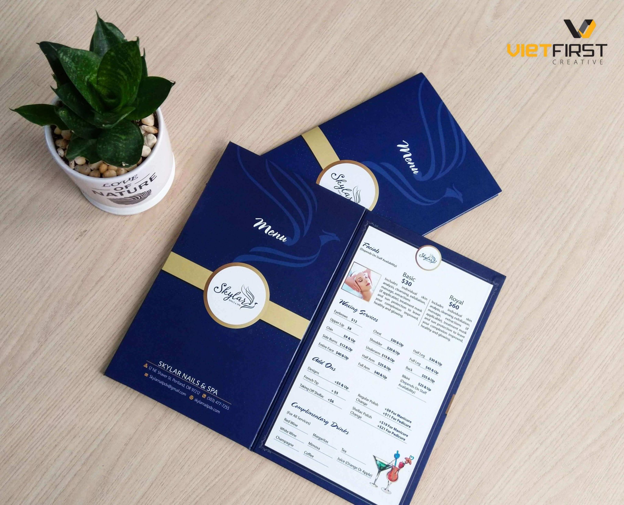 thiết kê Menu Nails