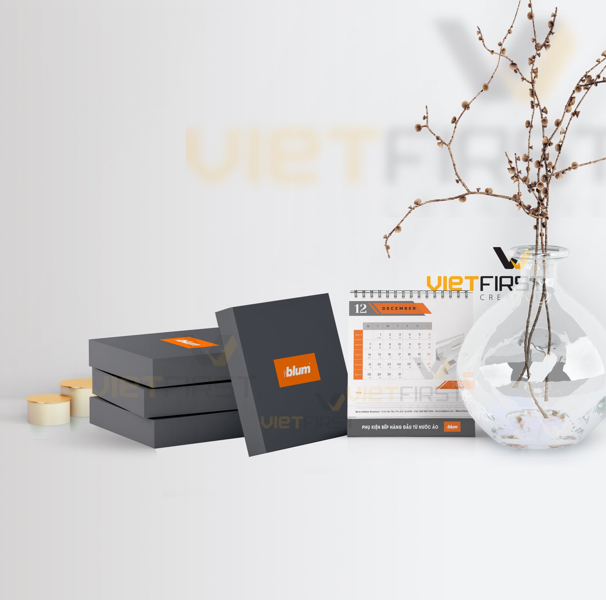 Bộ quà tặng Lịch Tết 2021