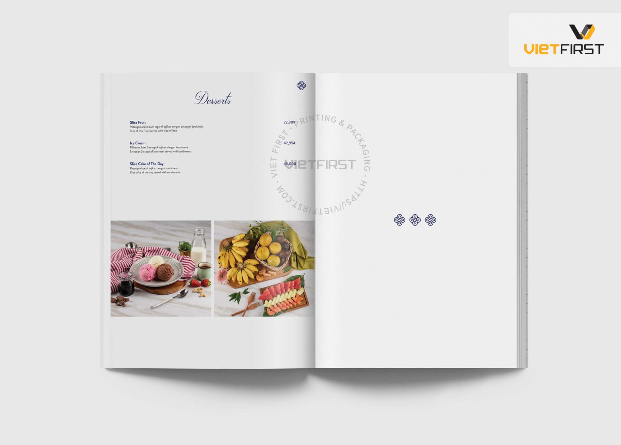 các loại menu có trên thị trường