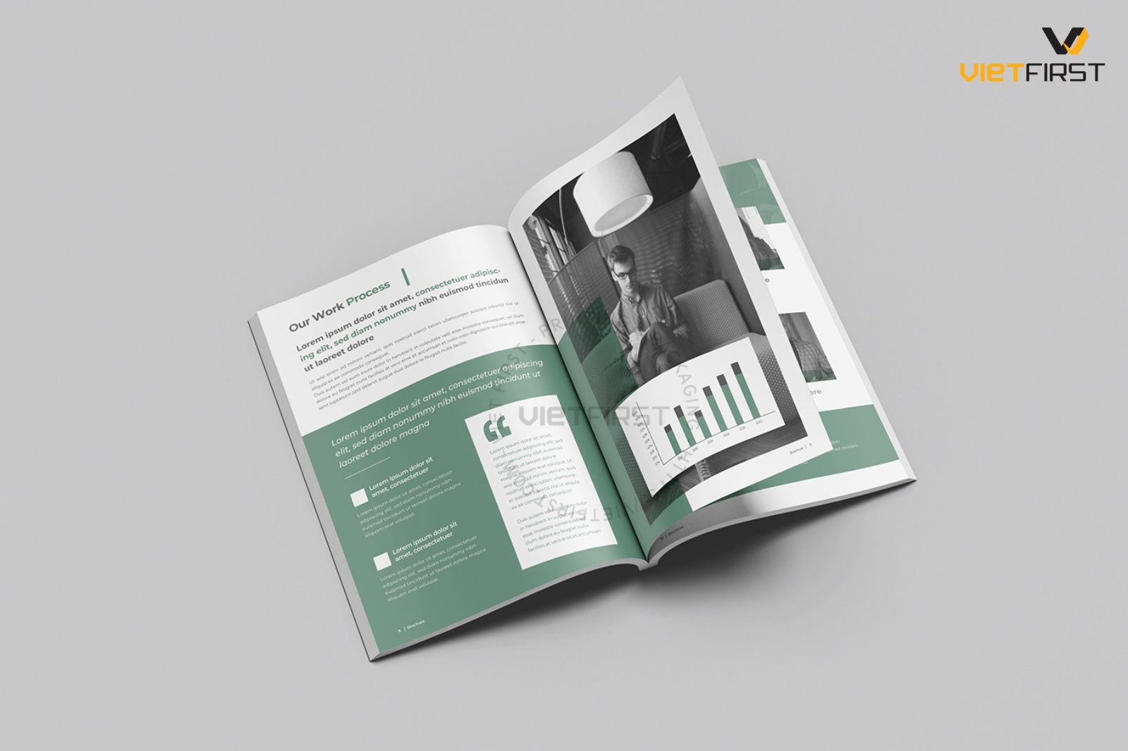company profile dán gáy