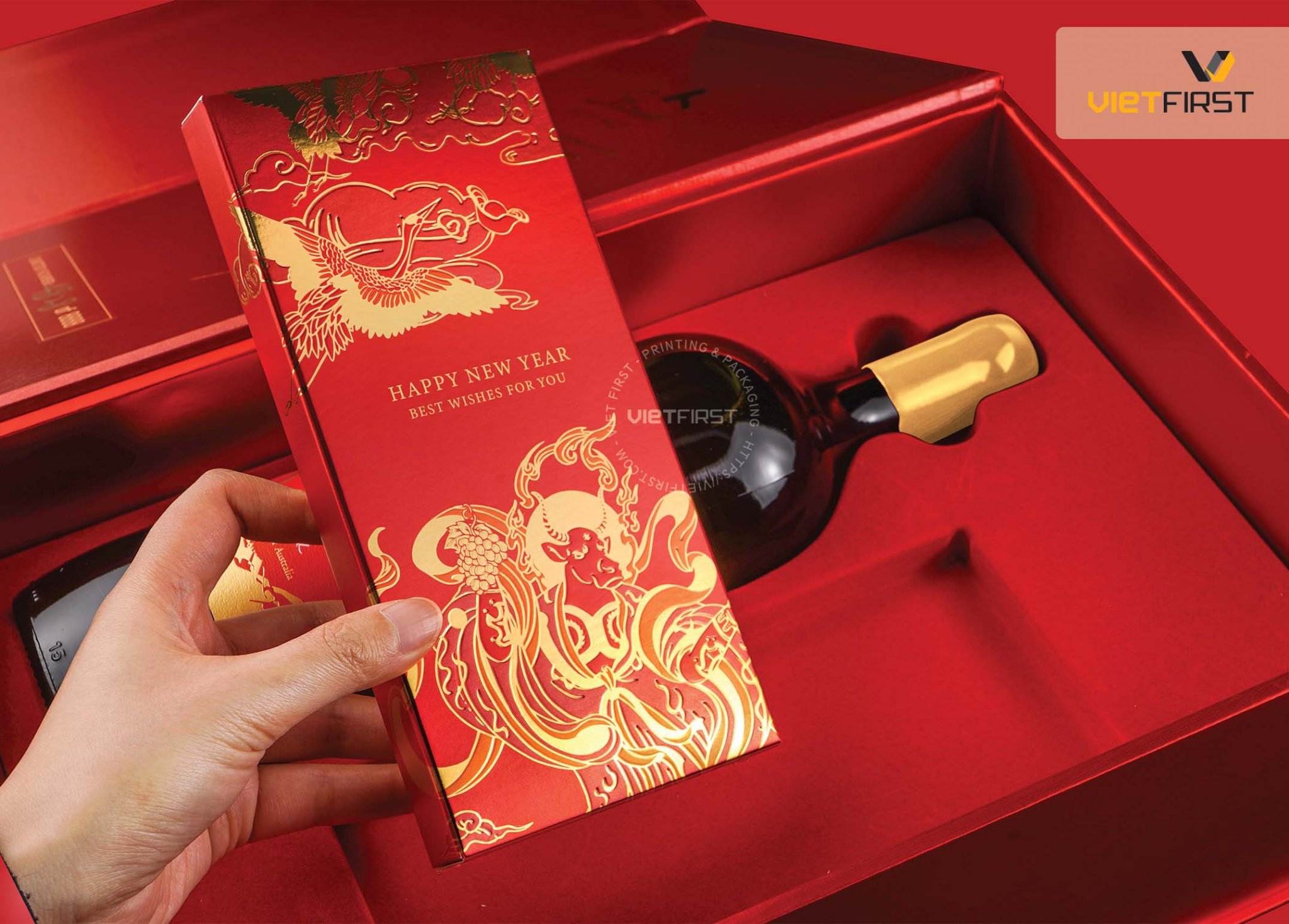 hộp rượu tết