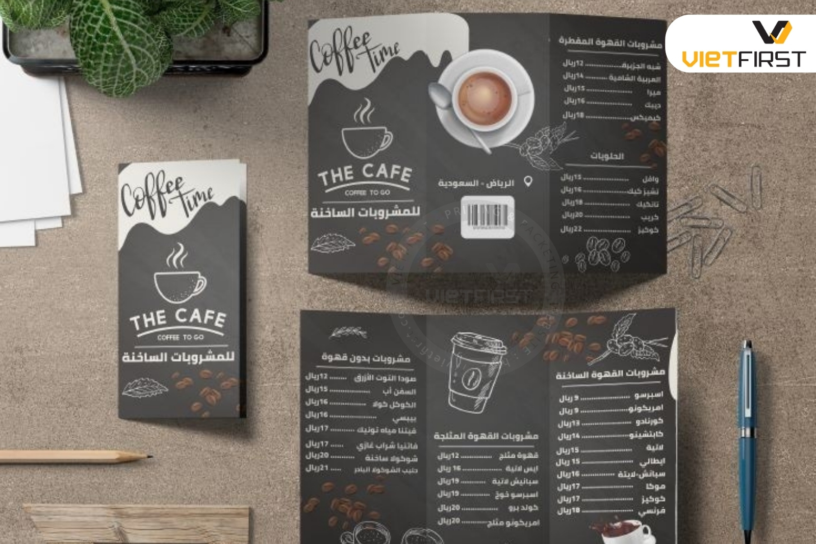 in menu giấy
