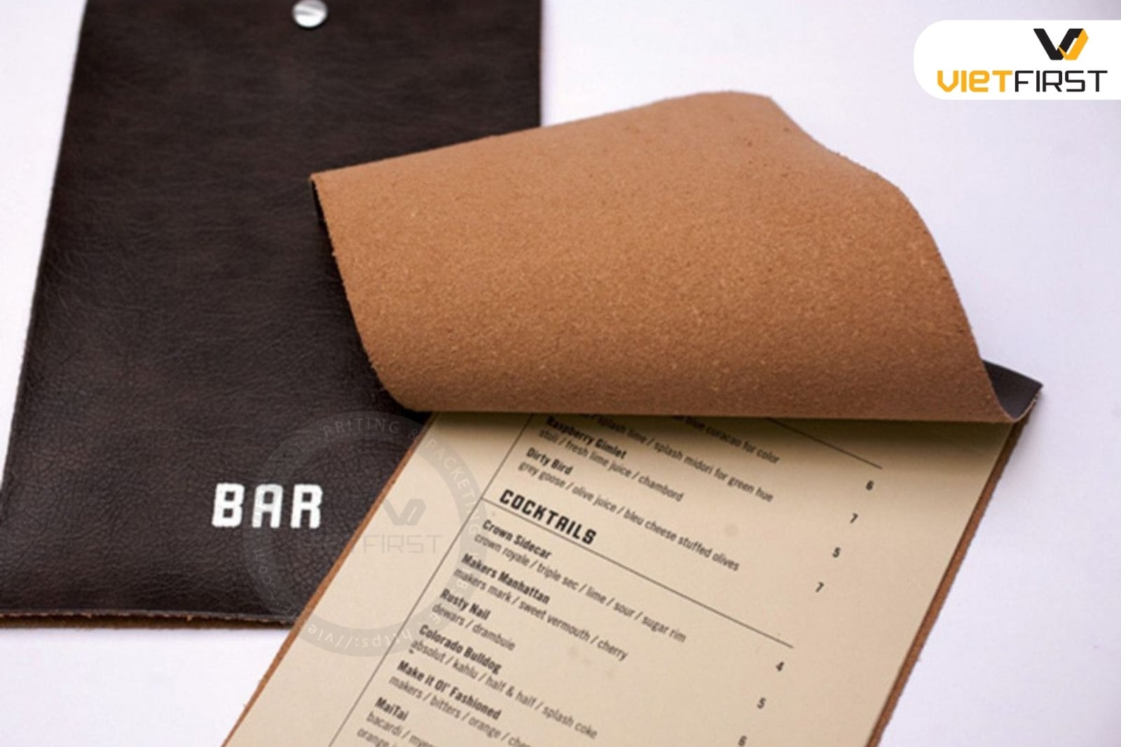 in menu giấy