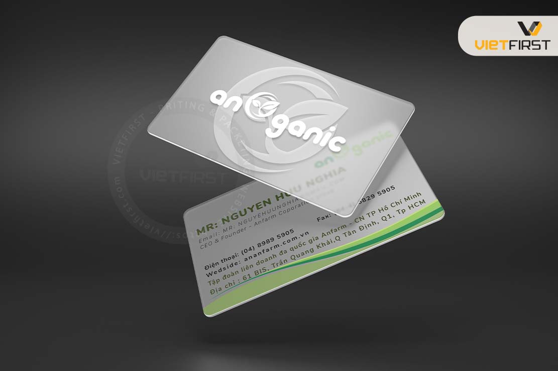 name card trong suốt