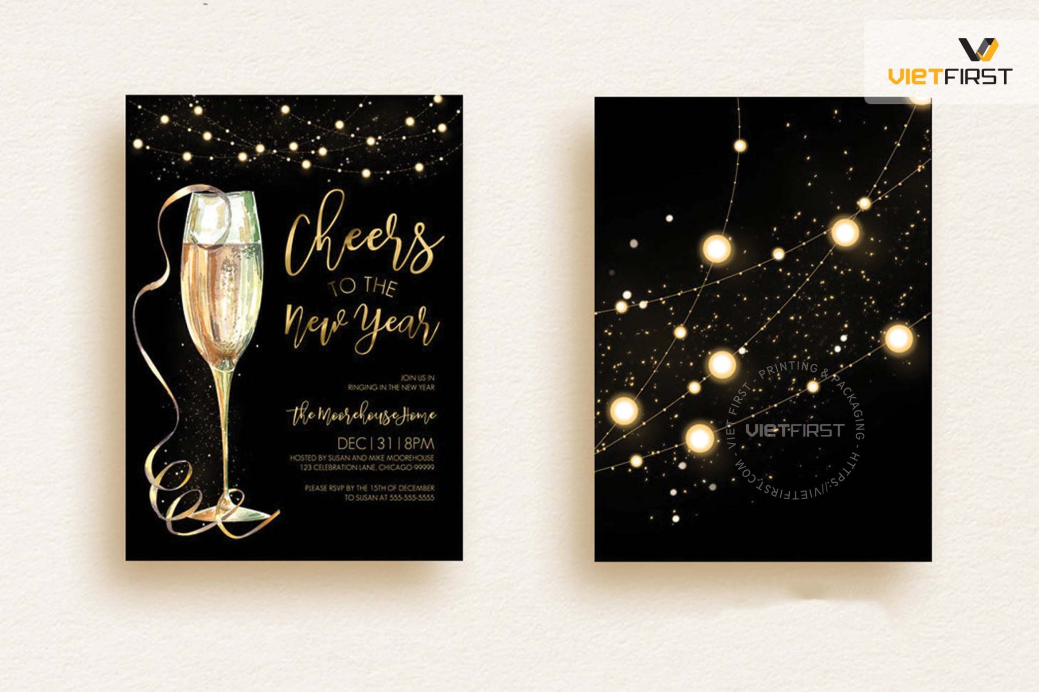 thiệp mời Year End Party