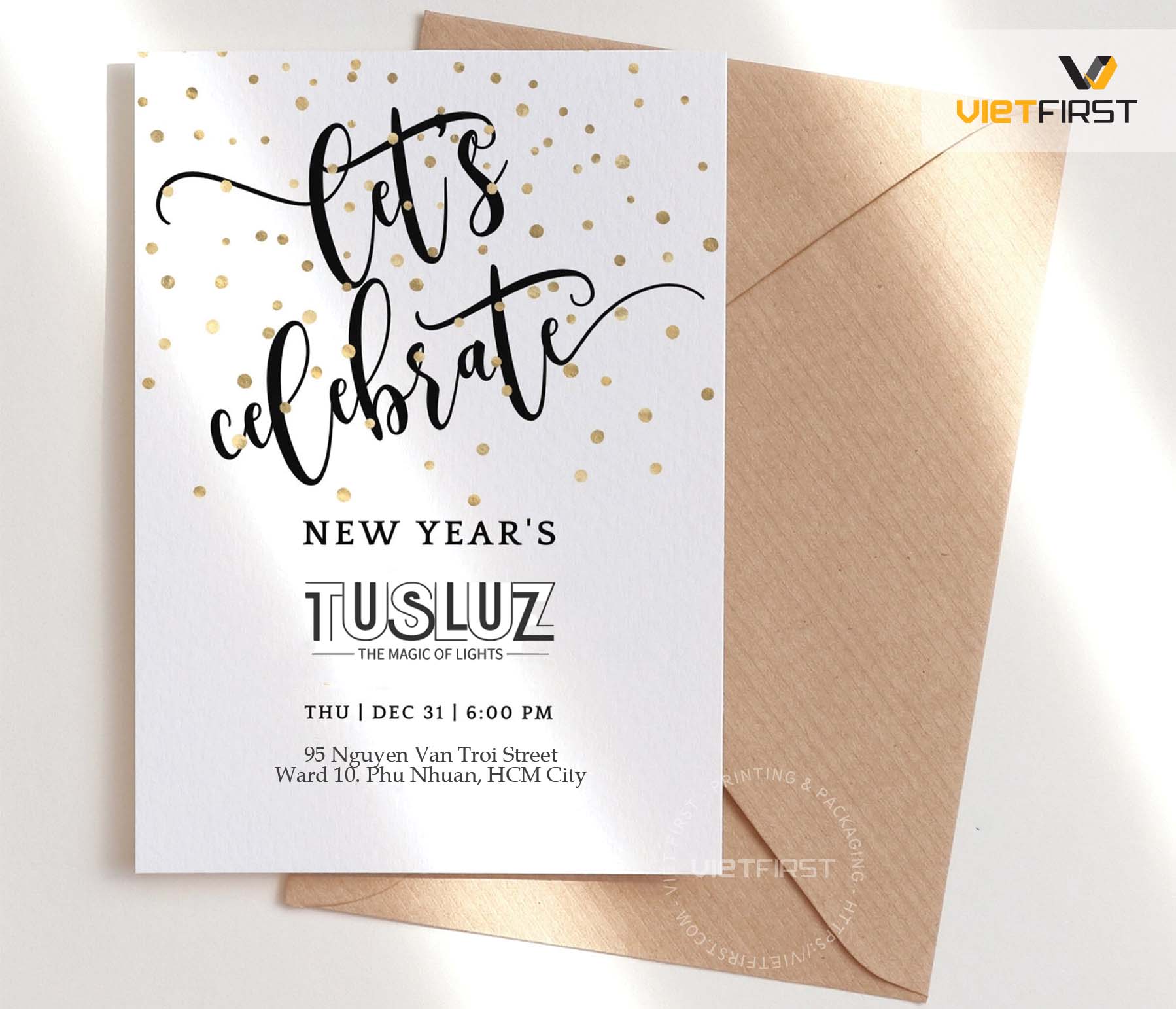 thiệp mời Year End Party