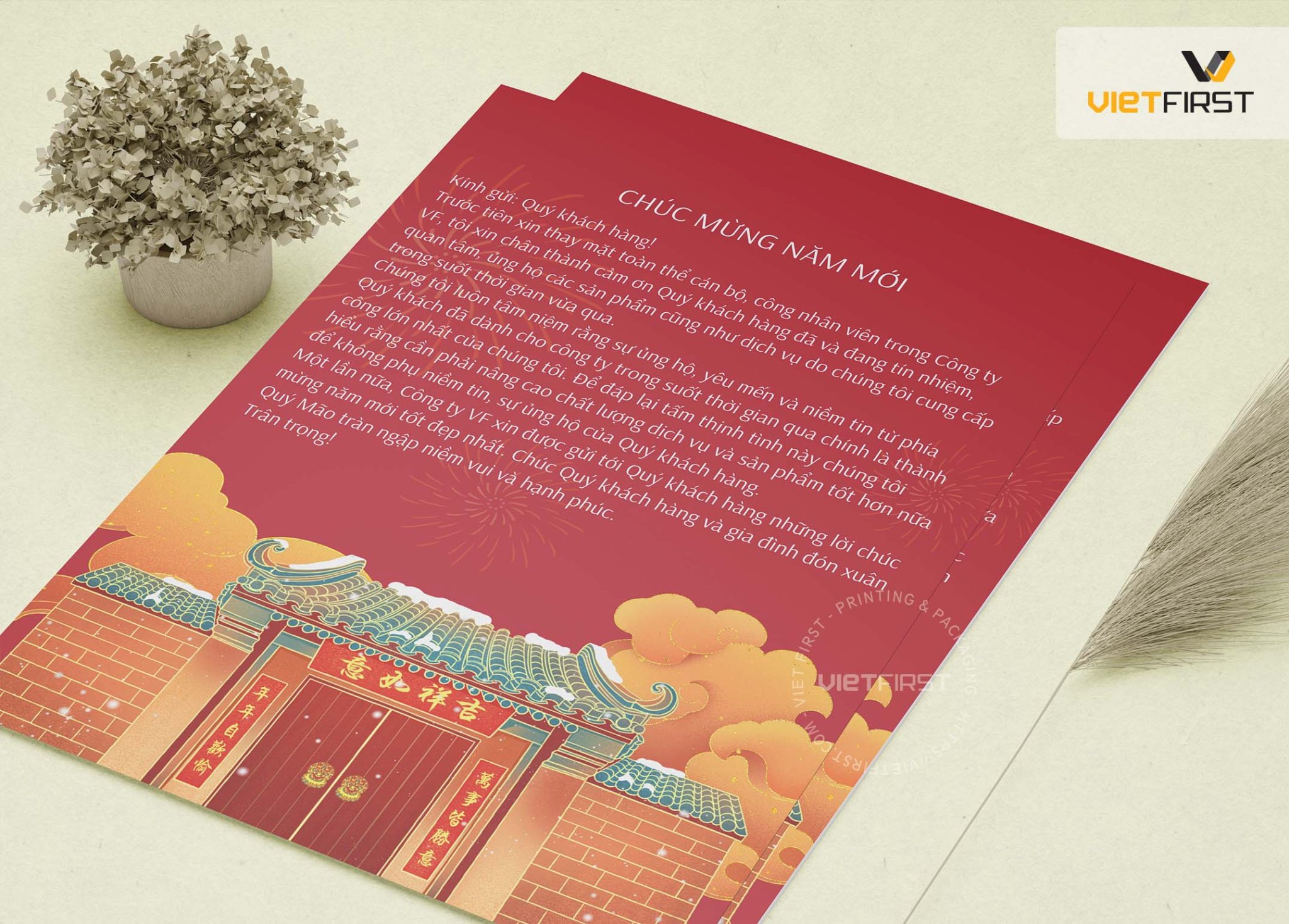 thư chúc tết khách hàng