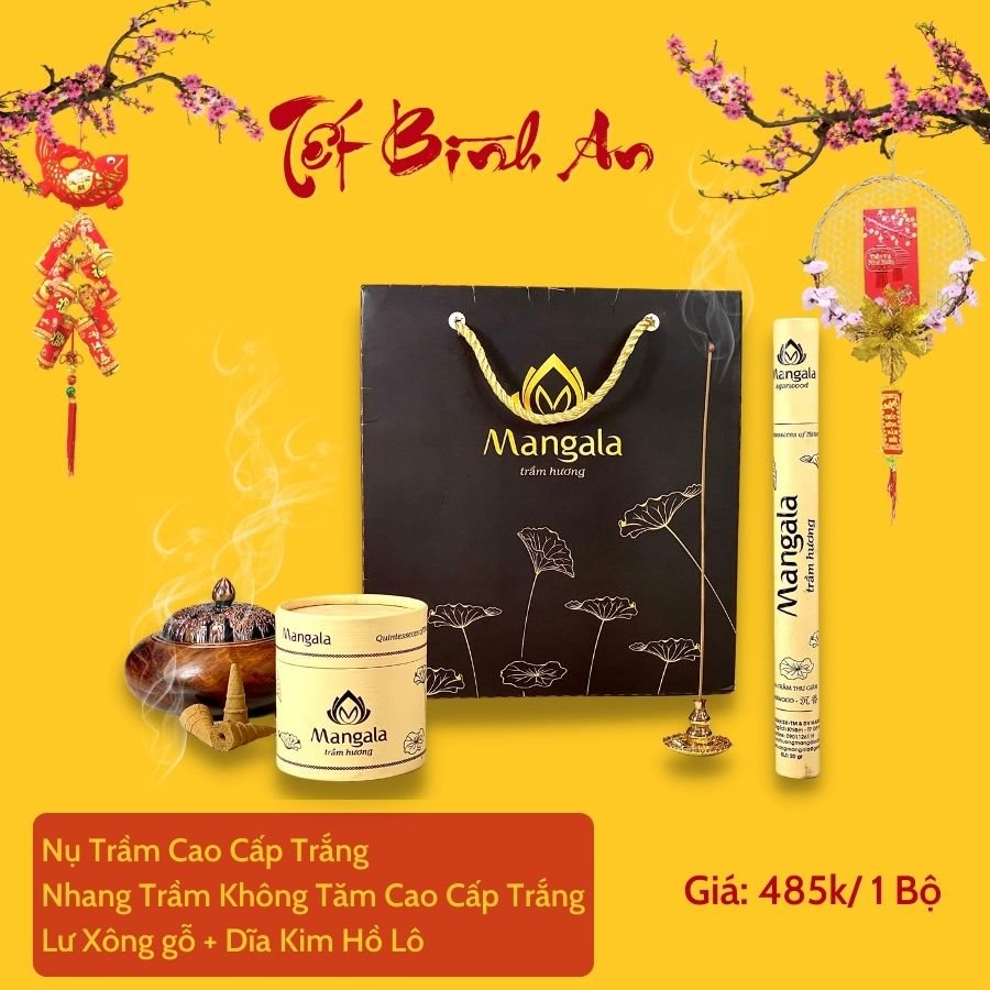 Bộ Quà Tết Trầm hương cao cấp có giá trên dưới 500k là lựa chọn vừa phải và thiết thực dành cho bạn - Liên hệ: 0901 126119