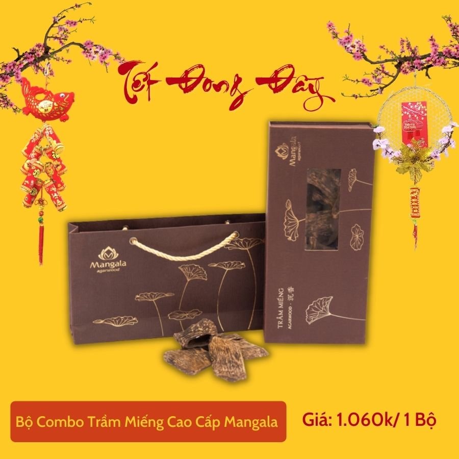 Hộp Quà Tết Trầm miếng loại cao cấp dùng để xông đốt trực tiếp hoặc dùng thư giãn tạo hương thơm cùng với lò xông điện - Liên hệ: 0901 126119