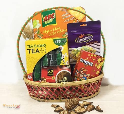 Giỏ quà Tết 200k Cát Tường
