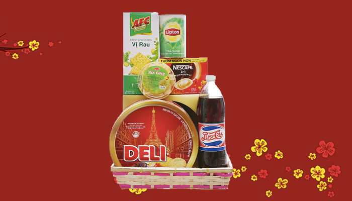 Giỏ quà tết 300k Sum Vầy