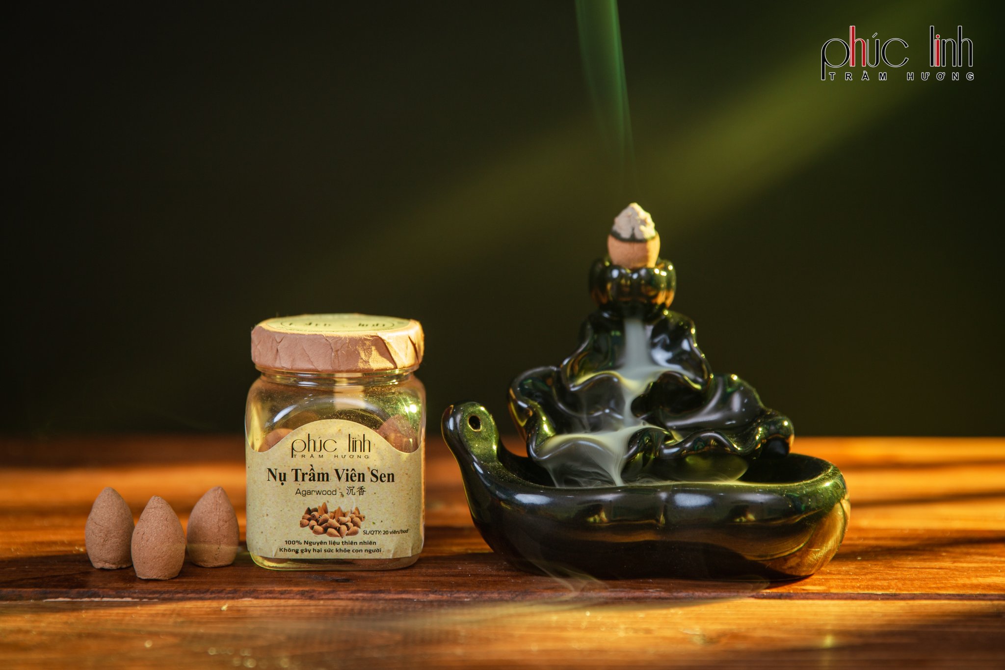 Nụ trầm hương thác khói Phúc Linh
