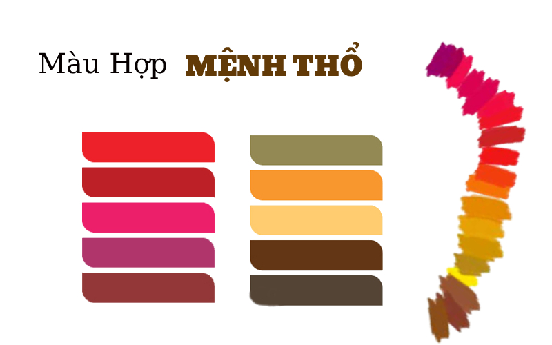Màu sắc phù hợp với những người mệnh Thổ