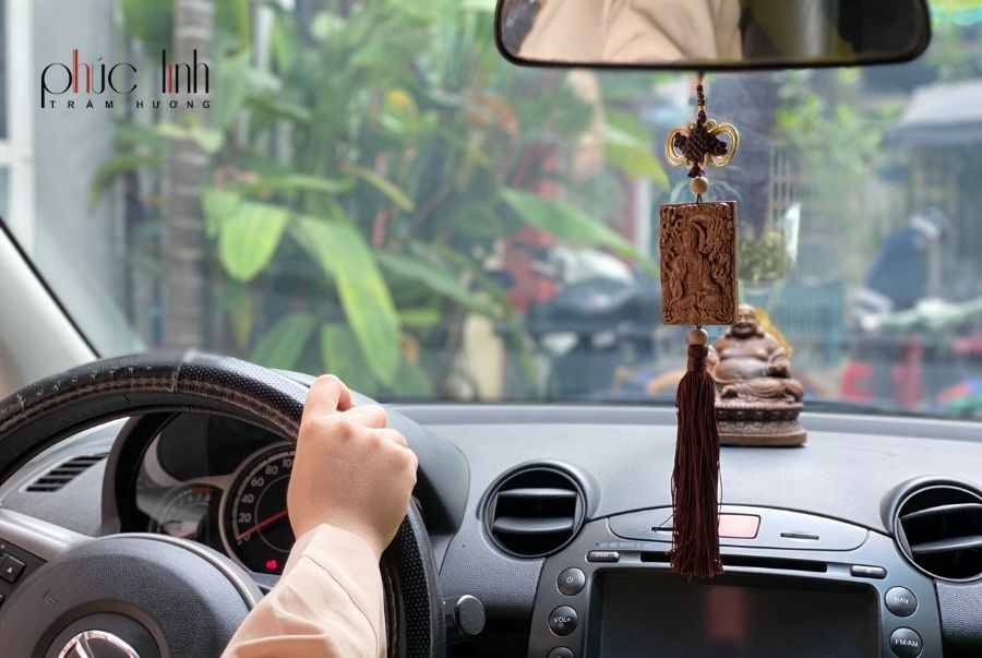 Móc Treo Xe Ô Tô Tượng Phật Trầm Hương