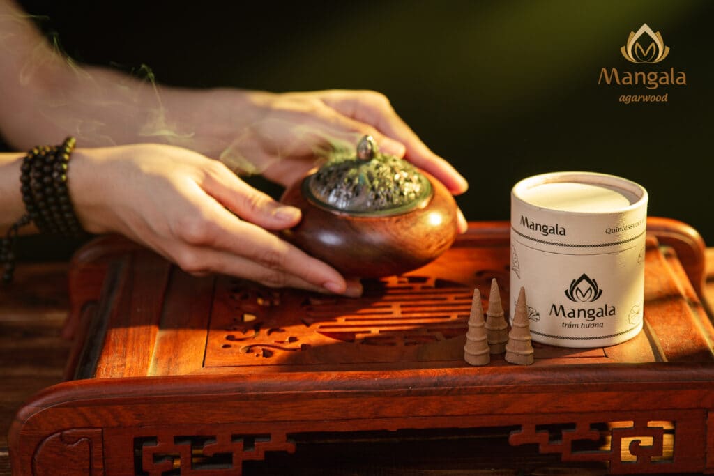 Nụ trầm hương dùng xông đốt tâm linh hoặc thư giãn