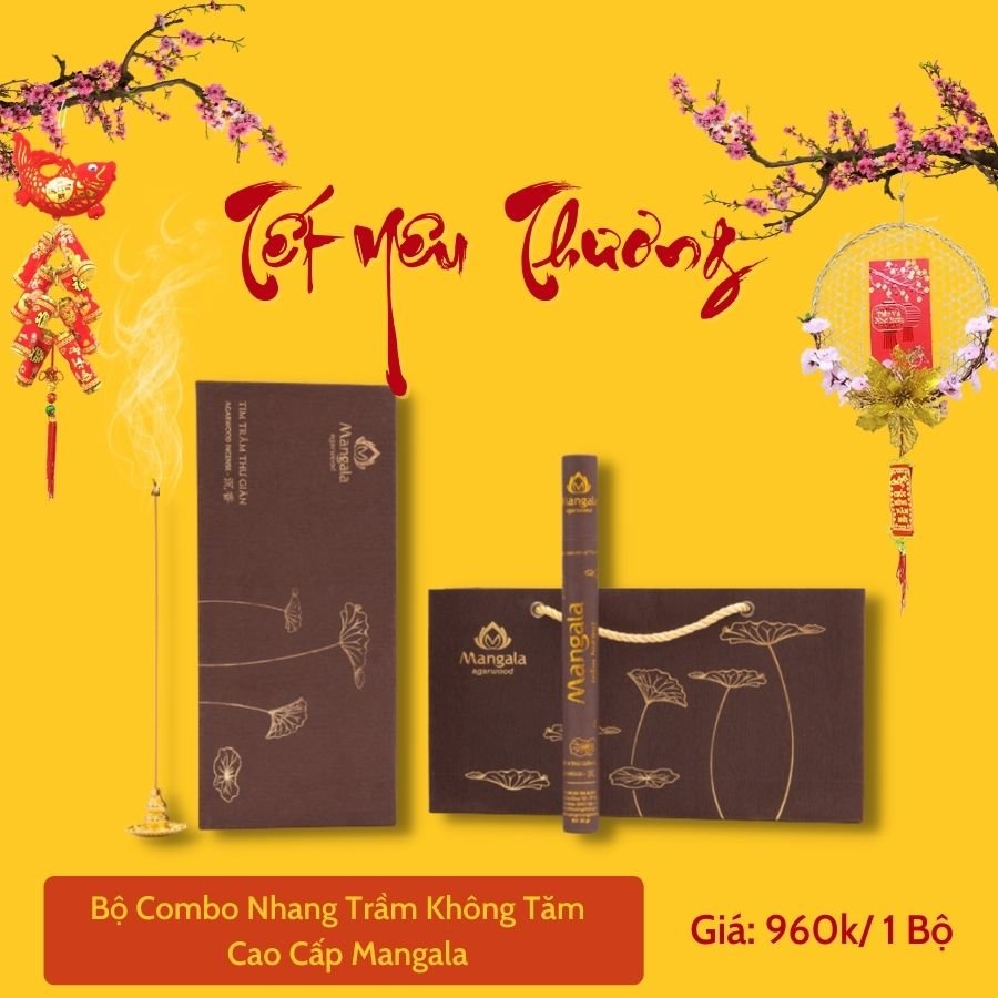 Bộ Quà Tặng Trầm Hương Không Tăm thư giãn được set vào hộp quà cao cấp - Liên hệ: 0901 126119