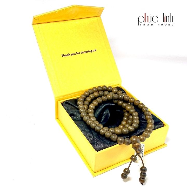 Vòng Tay Trầm Hương Phúc Linh 108 Hạt