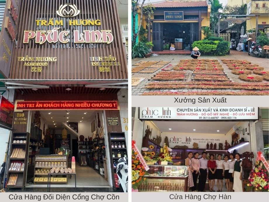 Trầm Hương Đà Nẵng - Trầm Hương Phúc Linh là đơn vị chuyên sản xuất và kinh doanh các sản phẩm Trầm Hương thuận tiện có các cửa hàng tại trung tâm thuận tiện cho khách mua hàng