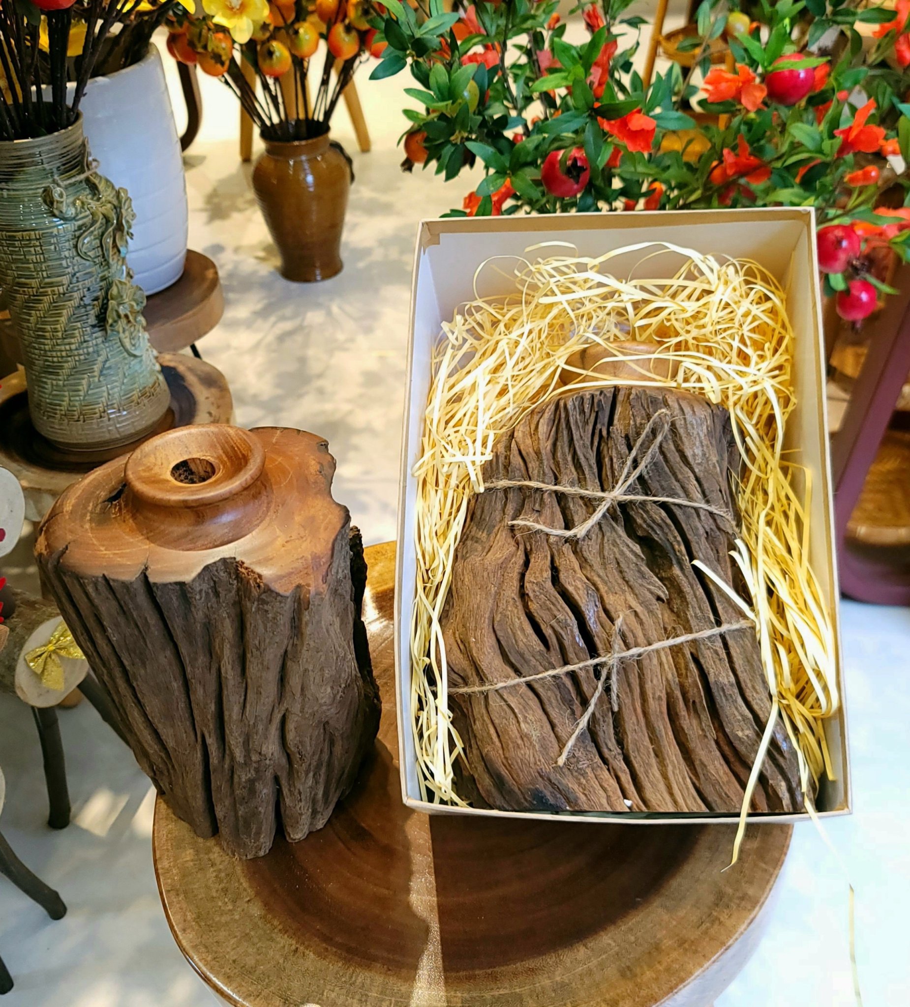 lộc bình gỗ lũa