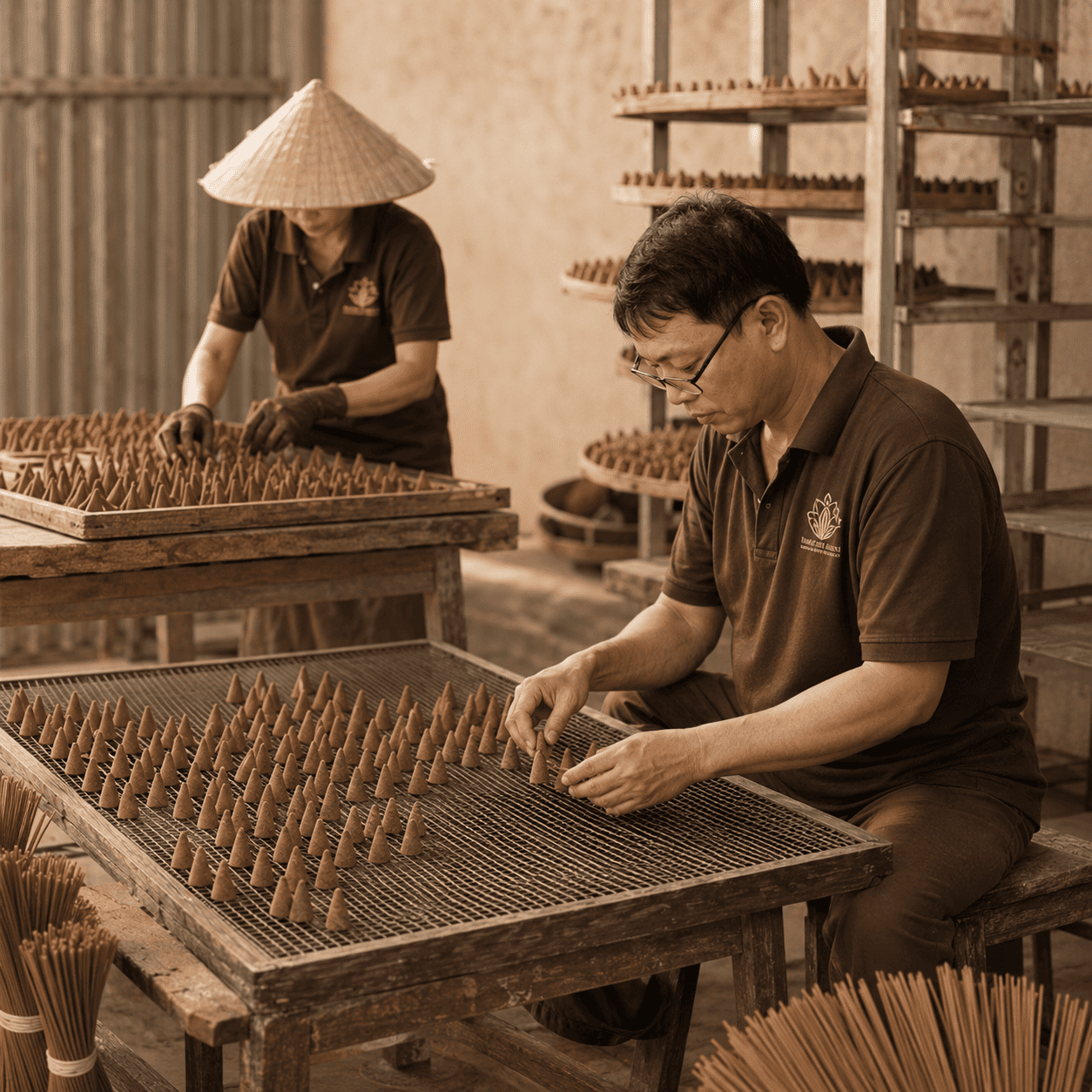 Nghệ nhân xử lý trầm