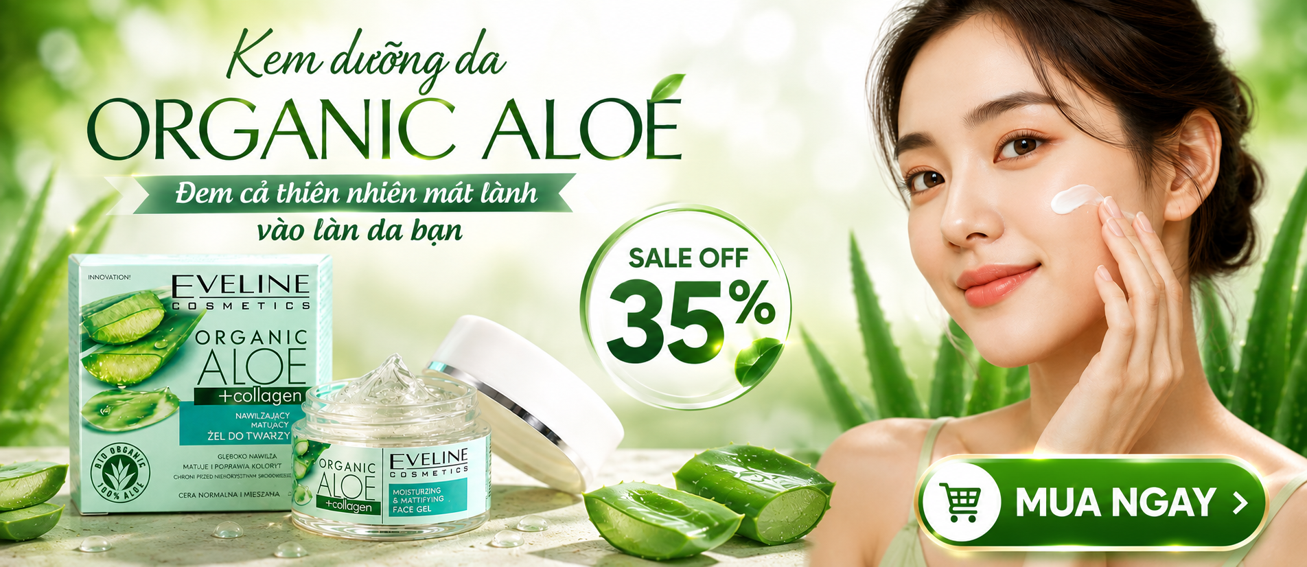 Dưỡng da Organic Aloe
